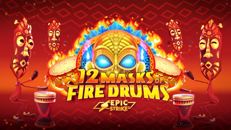 12 Masks of Fire Drums
