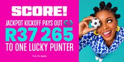 R37 265 Won on Lucky Fish Soccer Jackpot!