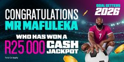 From R10 to a Share of R500 000 – R25 000 Won on Goal Getters Competition